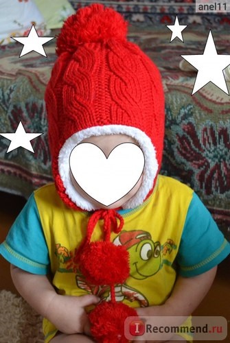 Шапка дитяча aliexpress new twist plus velvet ear cap winter wool knitted hat flanging three balls
