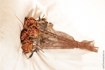 Букет мідних троянд - ярмарок майстрів - ручна робота, handmade