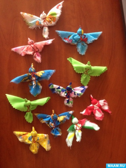 Виготовлення російської народної тканинної ляльки «птах радість»