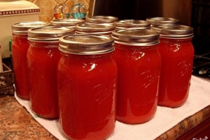 Рецепт приготування томатного соку з м'якоттю на зиму