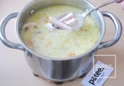 Суп-крем з грибами і копченою куркою - рецепт з фотографіями - patee
