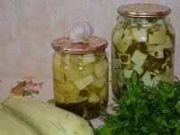 Салат кабачок огірок, заготовки (садиба)