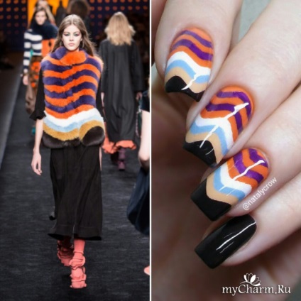 Дизайн нігтів в стилі віянь fashion-індустрії група манікюр, педикюр