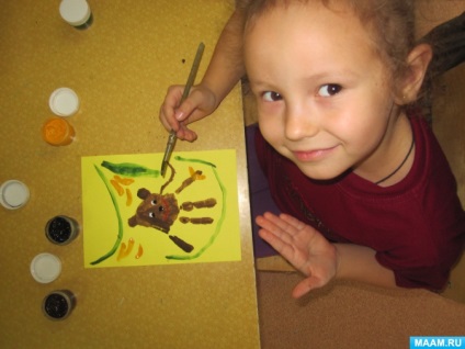 Нетрадиційна техніка малювання долоньками з дітьми старшого дошкільного віку «африка»