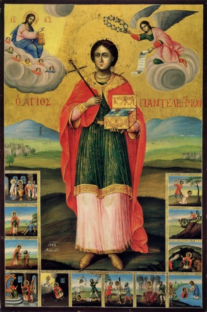 Acathistus GreatMartyr és gyógyító Panteleimon (velikomucheniche Panteleimon) Akathist Nagy Vértanú és gyógyító Panteleimon
