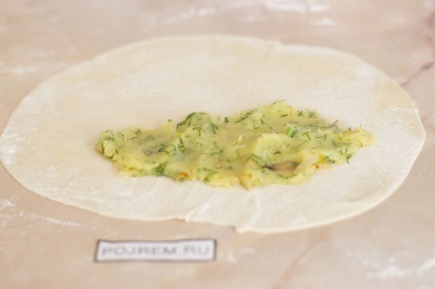 Pasties burgonyával - lépésről lépésre recept, hogyan kell főzni fotókkal