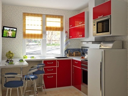 Konyha tervezés brezhnevki belső fotó, fotó sarkok kis konyha, javítás és ellátják a