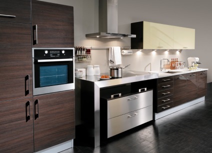 Konyha tervezés, szecessziós stílusú, a klasszikus és modern elegáns design és a dekoráció az étkező (modern) Konyha tervezés, szecessziós stílusú, a klasszikus és modern elegáns design és a dekoráció az étkező