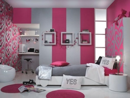 Két típusú tapéta egy szobában utasításokat, hogyan kell összeszerelni a fal több színben, videó és fotók