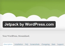 Jetpack által - bővítmény hasznos funkciók WordPress honlap
