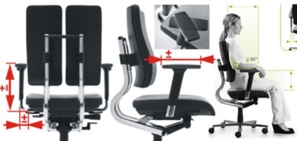 Kiigazítása irodai székek lehetővé teszi, hogy kapcsolja be őket a legkényelmesebb