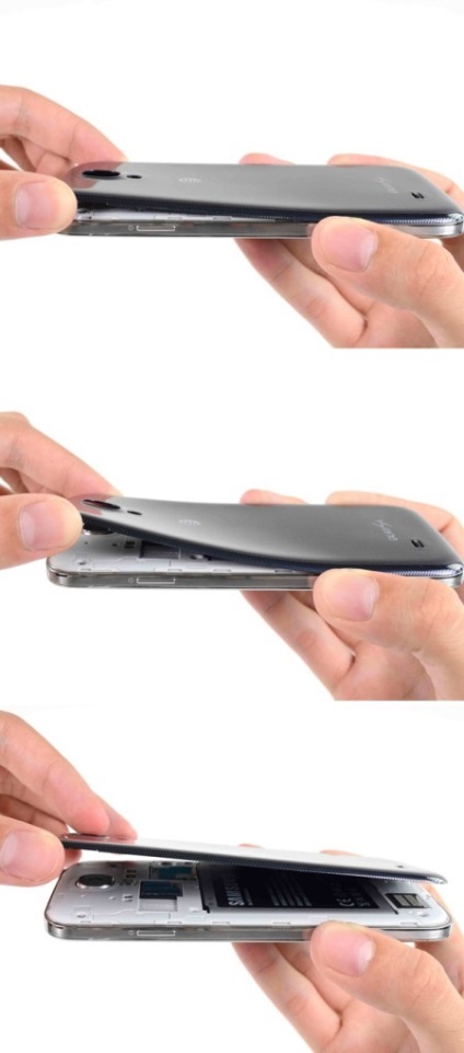 Hogyan lehet eltávolítani a hátlapot Samsung Galaxy S4 a következő lépéseket