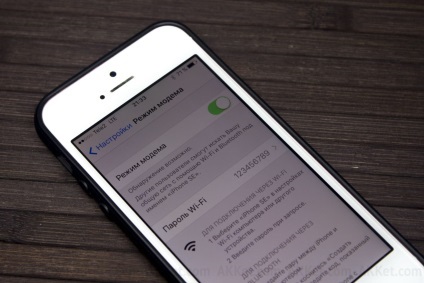 Hogyan lehet engedélyezni „modem üzemmódban” az iPhone futó iOS 10 felett