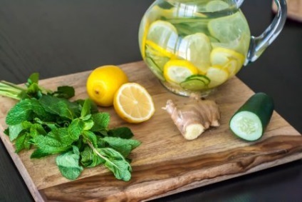 Cocktail diéta gyömbér citrom uborka