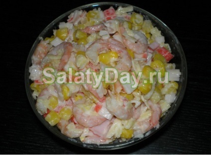 Rák saláta rizzsel - ízletes és kalóriatartalmú recept fotók és videó (rák) Rák saláta rizzsel - ízletes és kalóriatartalmú recept fotókkal és videó
