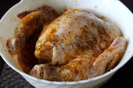 Csirke fokhagyma és citrom - egy lépésről lépésre recept fotókkal, csirke ételek