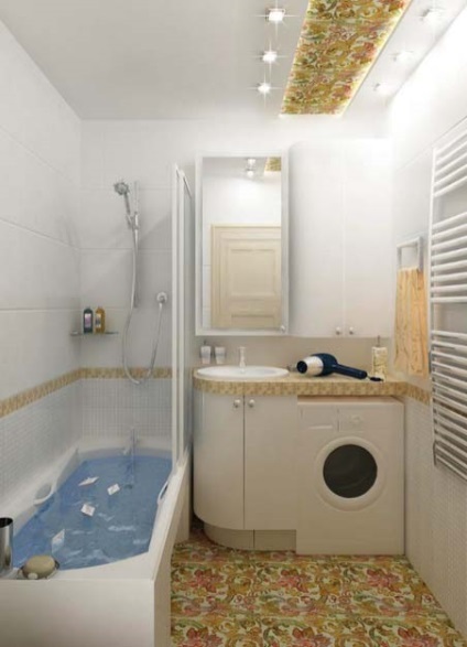 Kis fürdőszoba tervezés fotók a lakás