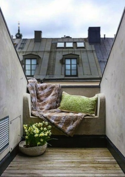 Kis erkély - 75 bájos ötletek fotók