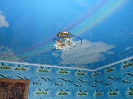 Tapéta felhők, fali és mennyezeti tapéták videó utasítást kiválasztását, a fotó