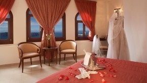 Jellemzők esküvő és esküvői Santorini