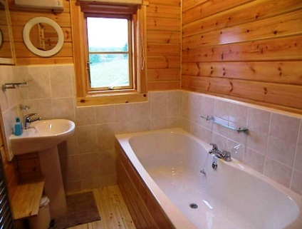 Díszítő fürdőszoba faházban video utasításokat, hogyan kell díszíteni, jobb lehetőségeket, fotók
