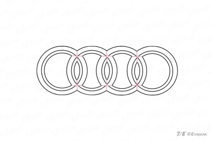 Audi Embléma Rajz