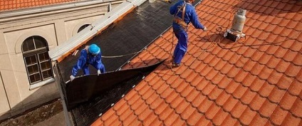 Roll anyagok a tető felújítása lakások saját kezűleg