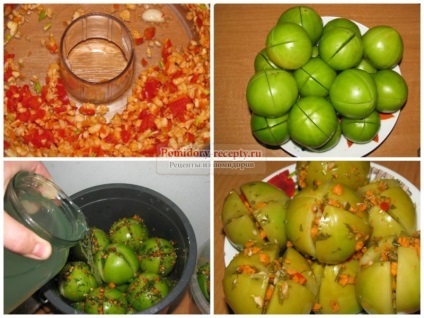 Saláta zöld paradicsom a legjobb receptek fotókkal