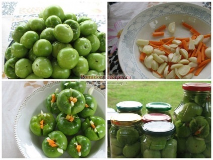 Saláta zöld paradicsom a legjobb receptek fotókkal