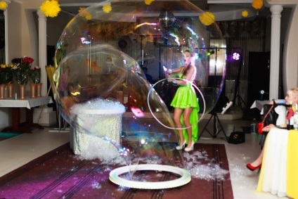 Megjelenítése buborékok egy esküvőn