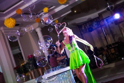 Megjelenítése buborékok egy esküvőn