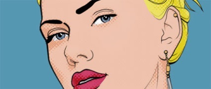 Készítsen pop art egy fénykép - photoshop órák (create Work Path) Készítsen pop art és a fényképezés - photoshop tanulságok