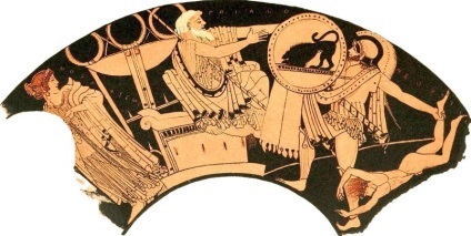 Trójai, mítoszok bukása Troy, egy fa ló a görögök, a prófécia Cassandra, a trójai pap