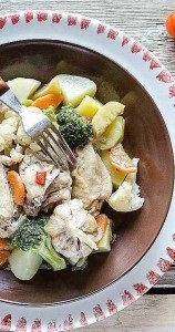 Párolt csirke és zöldségek multivarka 1