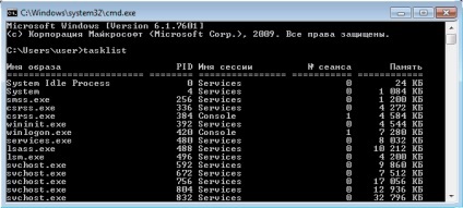 folyamatmenedzsment a parancssorból (folyamat) folyamatmenedzsment a parancssorból