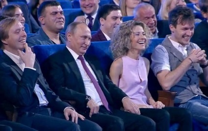 Putyin új szenvedély rejtély „KVN-55” számára, hogy szőke ül mellette az elnök