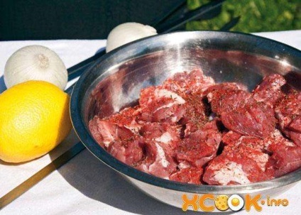 Üzbég Kazan-kebab - fénykép recept, hogyan kell főzni a grill