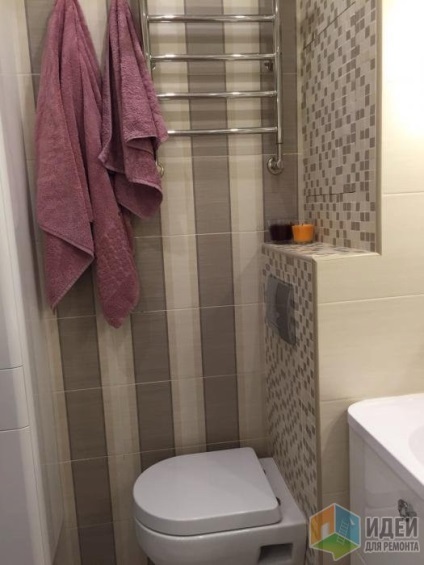 Fürdőszoba kis odnushke javítás a fürdőszoba, WC, fürdőszoba fali dekoráció