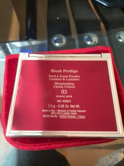 Clarins pirulás Prodige kompakt pirosító egy árnyalattal 03 miami rózsaszín