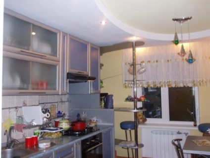 Tervezése a mennyezet gipszkarton a konyhában (56 fotó) álmennyezetek légcsatorna