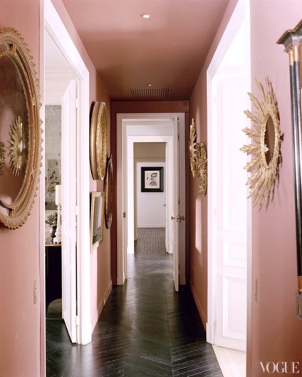 A design egy keskeny folyosó (fotó)