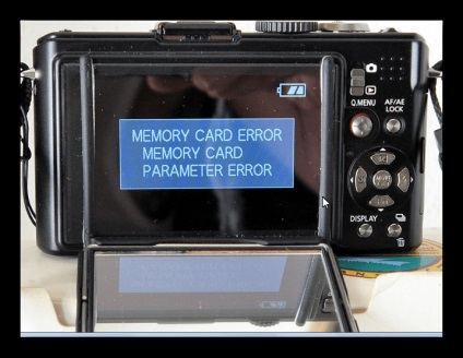 A kamera nem látja a memóriakártya