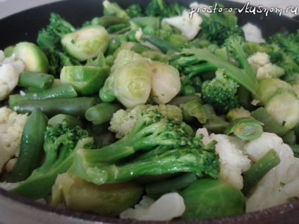 Köret fagyasztott zöldségek - gyors, egyszerű és ízletes recept