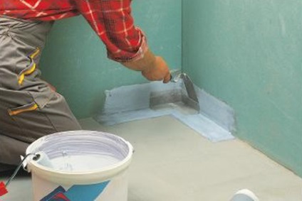 FürdÅszoba csempe padló és a falak Fürdőszoba vízszigetelése