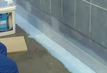 FürdÅszoba csempe padló és a falak Fürdőszoba vízszigetelése