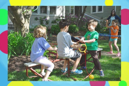 Játékok és versenyek gyerekeknek az utcán a nyári és a tavaszi, a játékprogram