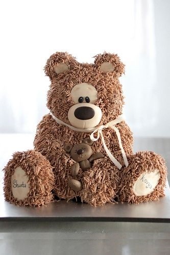 Hogyan készítsünk egy tortát alakja egy medve (bear) Hogyan készítsünk egy tortát alakja egy medve