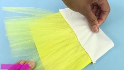 Hogyan kell varrni egy ruhát egy baba egy szoknya tüll minta nélküli