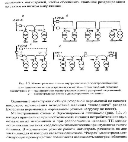 Trönkáramkörre intrafactory energiaellátó rendszerek (feszültségű rendszerekben) Trönkáramkörre intrafactory energiaellátó rendszerek