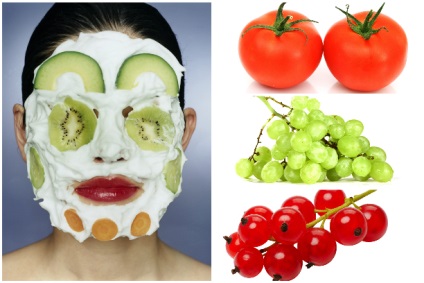 Arc maszkok gyümölcs és zöldség